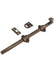 9" Medium-Duty Surface Bolt in Solid Brass